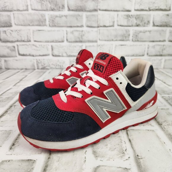 New Balance 574 Women's Sz 8 B Eclipse Red Classic Running Sneaker Shoes WL574SA - Picture 3 of 10